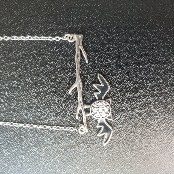 Sterling Silver Bat Necklace - Picture 1 of 2